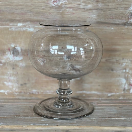 Bol à sangsues en verre du XIXe siècle